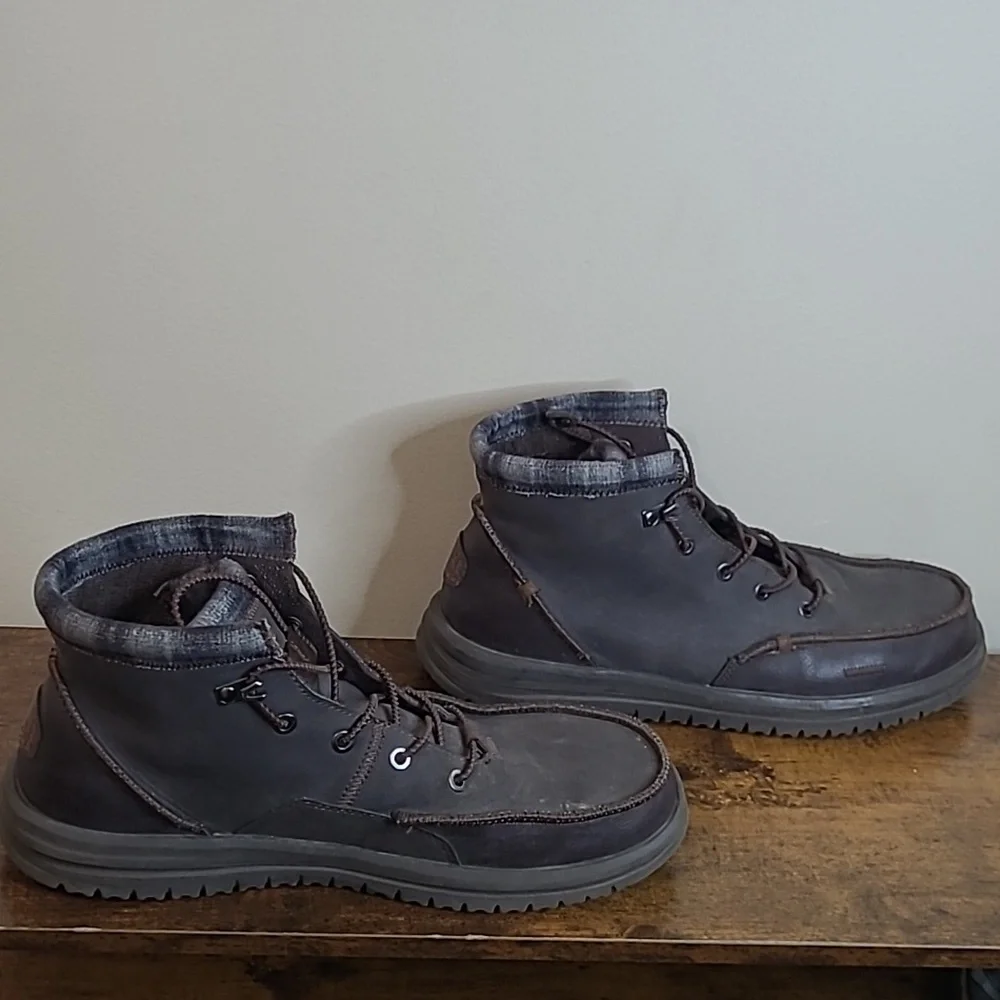 Hey Dude Dark Brown BRADLEY Classic Boots size 12